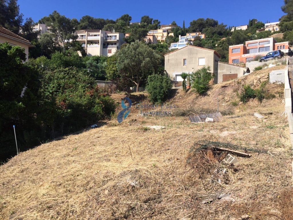  Terrain avec vue mer sur Saint Mandrier