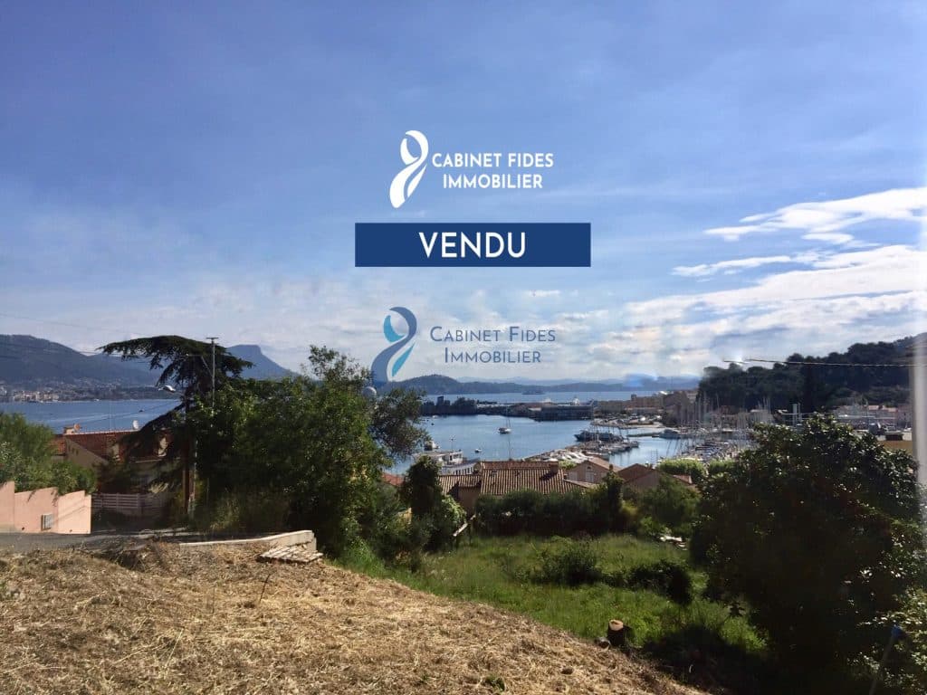  Terrain avec vue mer sur Saint Mandrier
