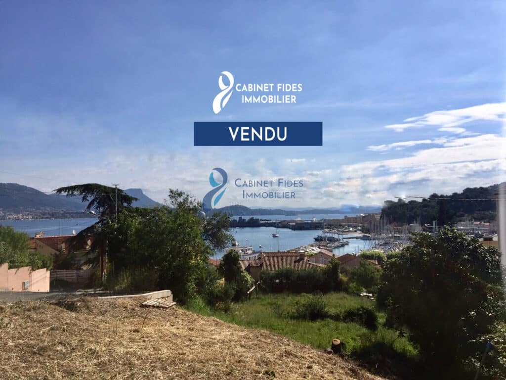  Terrain avec vue mer sur Saint Mandrier