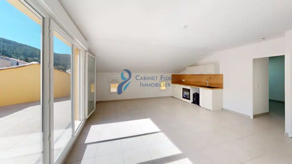 À LOUER   Magnifique T3 neuf 57 m2 au dernier étage avec ter